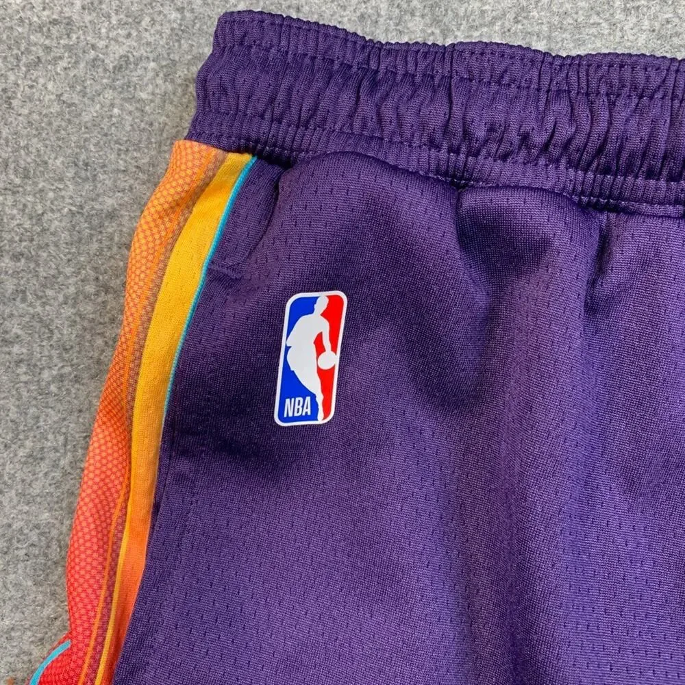 Phoenix Suns Shorts Boys Youth L Large Purple Player Engineered Basketball Nike